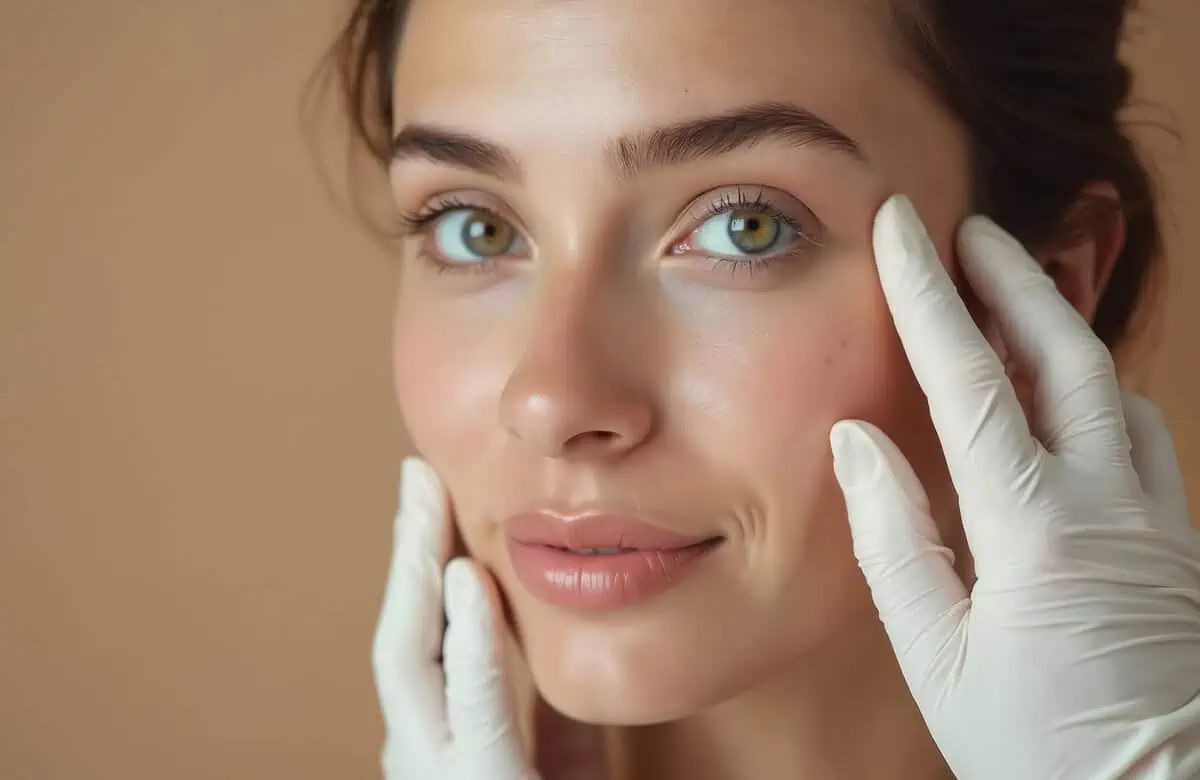 A woman is receiving Laser Skin Treatments in Columbia, SC at Sculpted by WH Aesthetics